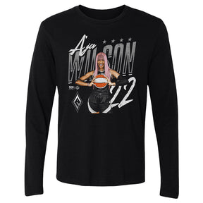 A'ja Wilson Men's Long Sleeve T-Shirt | 500 LEVEL