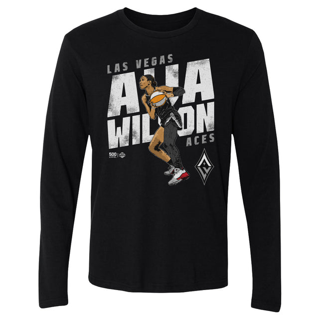 A'ja Wilson Men's Long Sleeve T-Shirt | 500 LEVEL