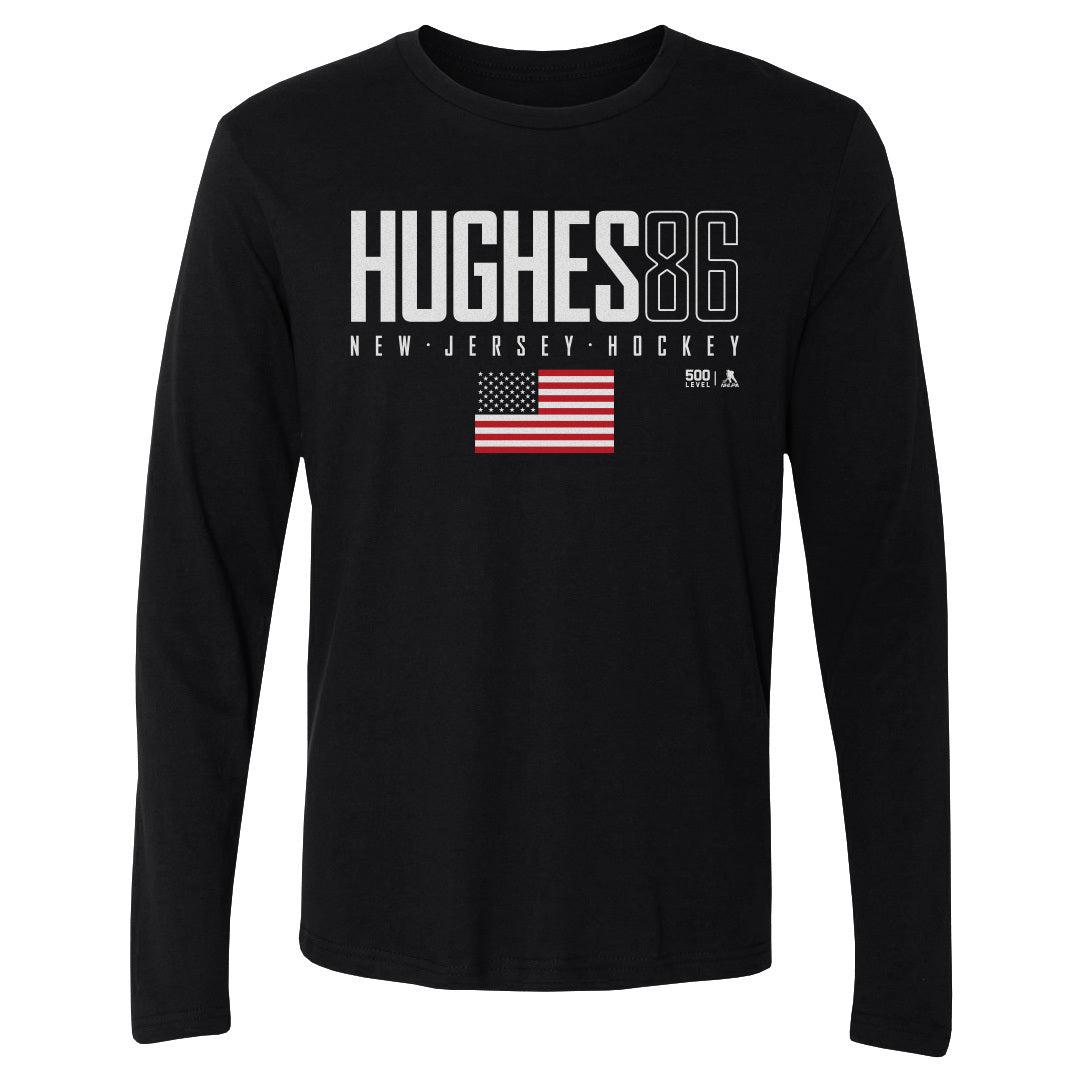 Jack Hughes Men's Long Sleeve T-Shirt | 500 LEVEL