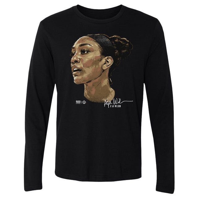 A'ja Wilson Men's Long Sleeve T-Shirt | 500 LEVEL