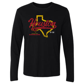 Houston Gamblers Men's Long Sleeve T-Shirt | 500 LEVEL