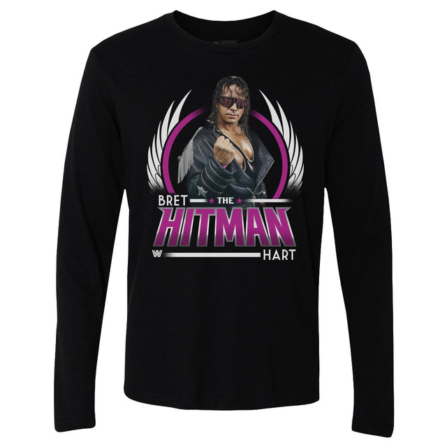 Bret Hart Men's Long Sleeve T-Shirt | 500 LEVEL