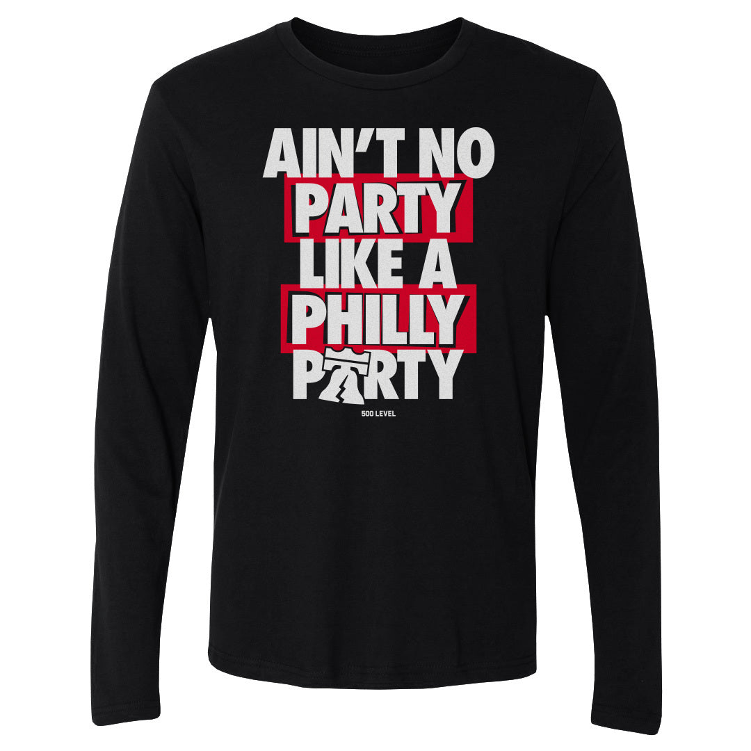 Philadelphia Basketball Men's Long Sleeve T-Shirt | 500 LEVEL