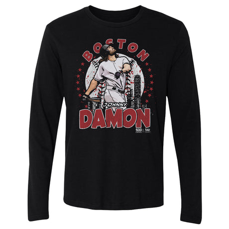 Johnny Damon Men's Long Sleeve T-Shirt | 500 LEVEL