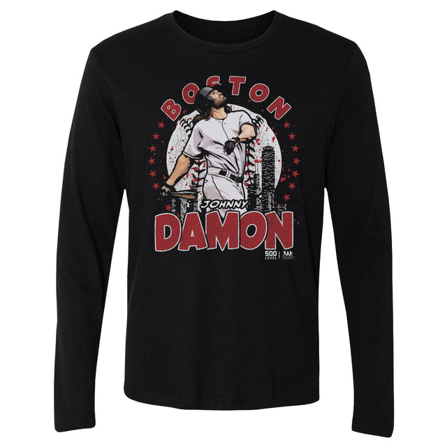 Johnny Damon Men's Long Sleeve T-Shirt | 500 LEVEL