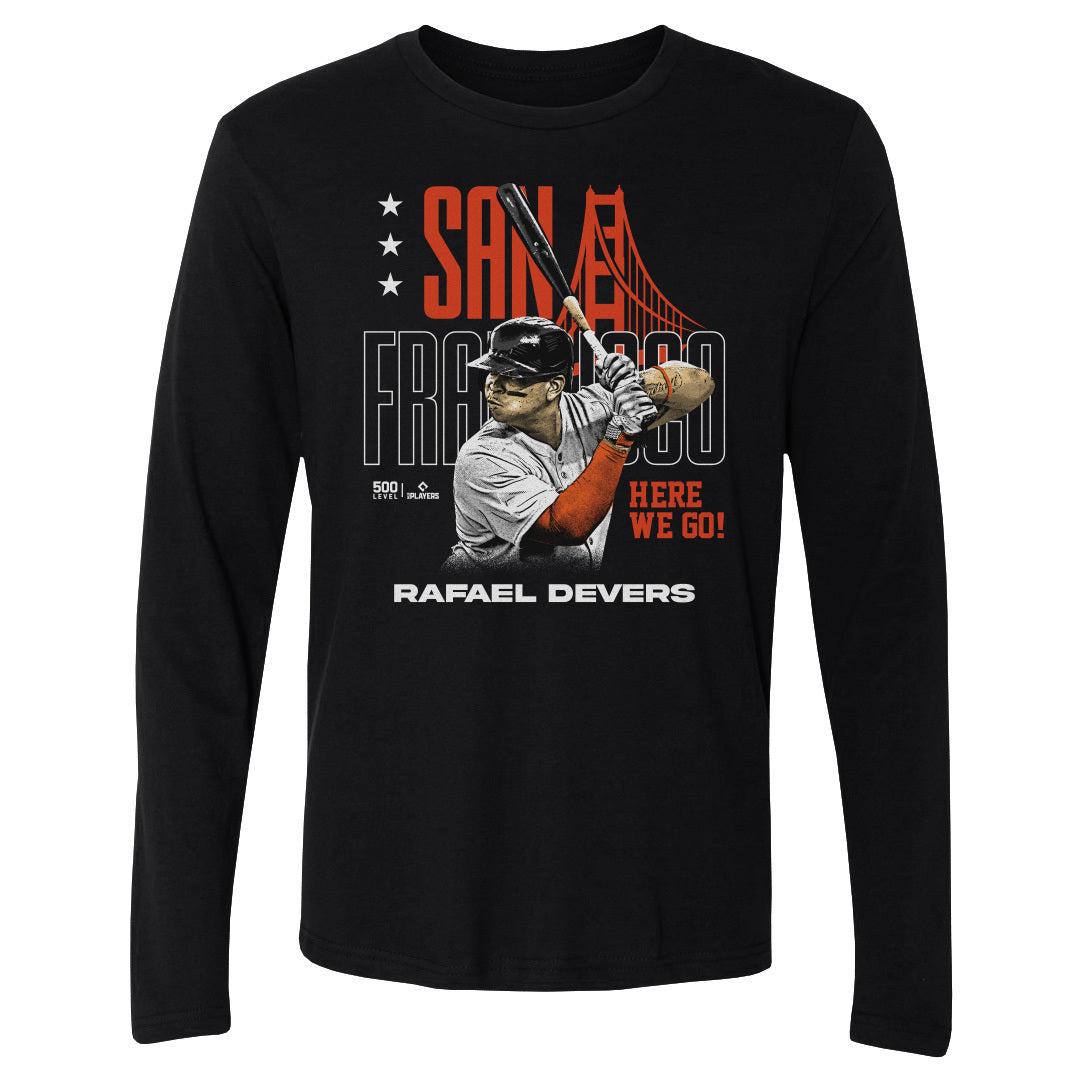 Rafael Devers Men's Long Sleeve T-Shirt | 500 LEVEL