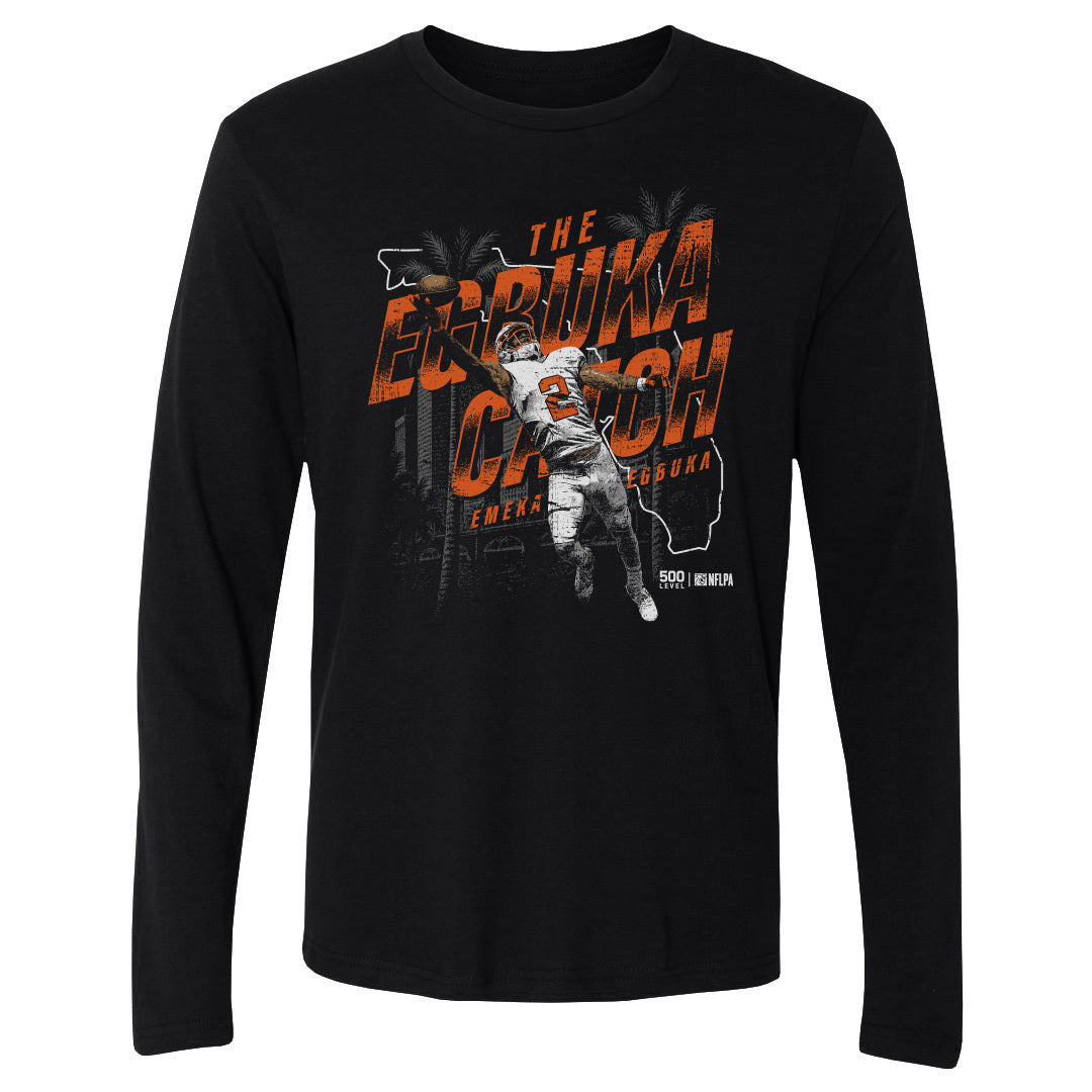 Emeka Egbuka Men's Long Sleeve T-Shirt | 500 LEVEL