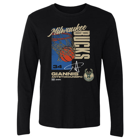 Giannis Antetokounmpo Men's Long Sleeve T-Shirt | 500 LEVEL