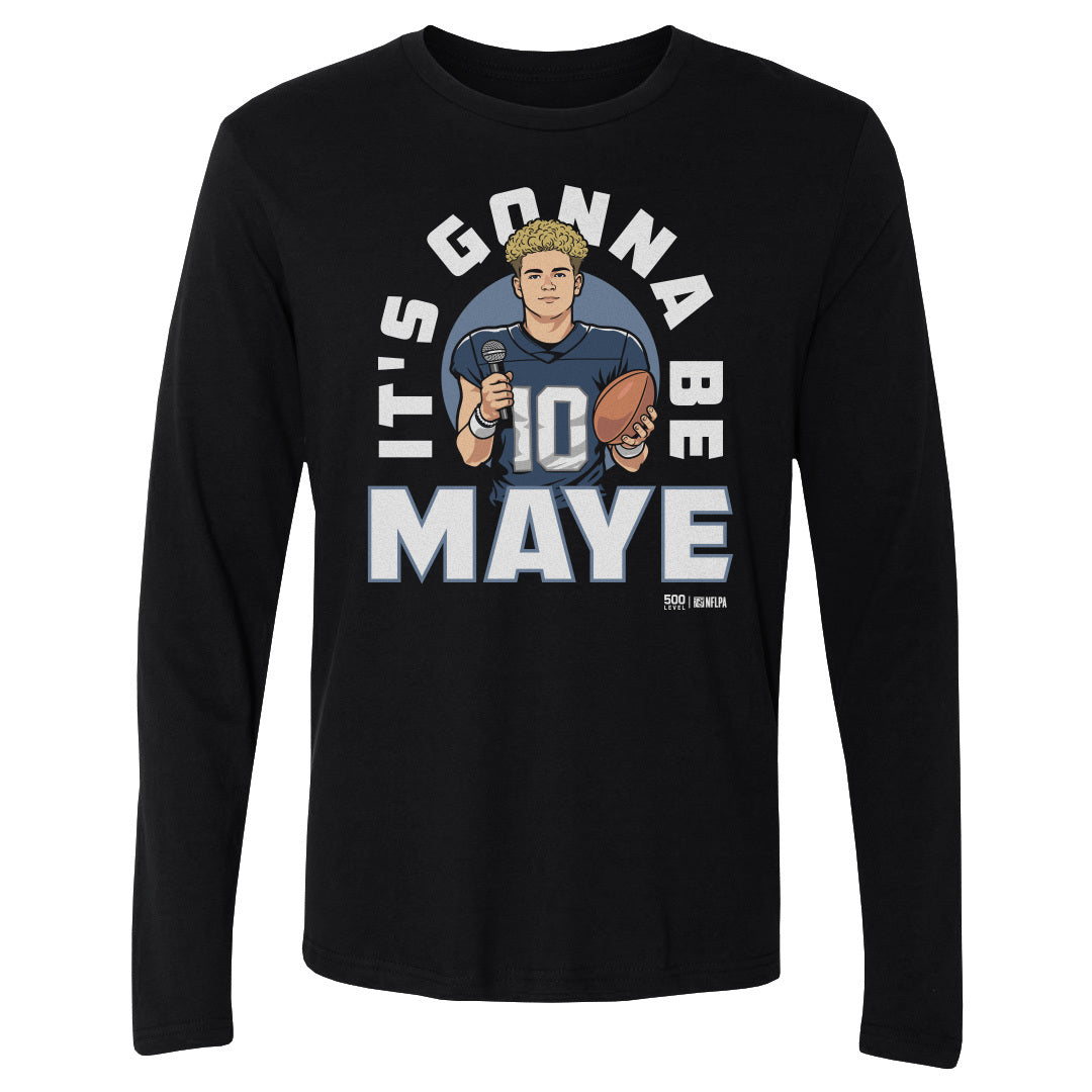 Drake Maye Men's Long Sleeve T-Shirt | 500 LEVEL