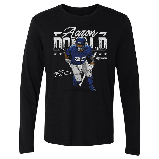Aaron Donald Men's Long Sleeve T-Shirt | 500 LEVEL