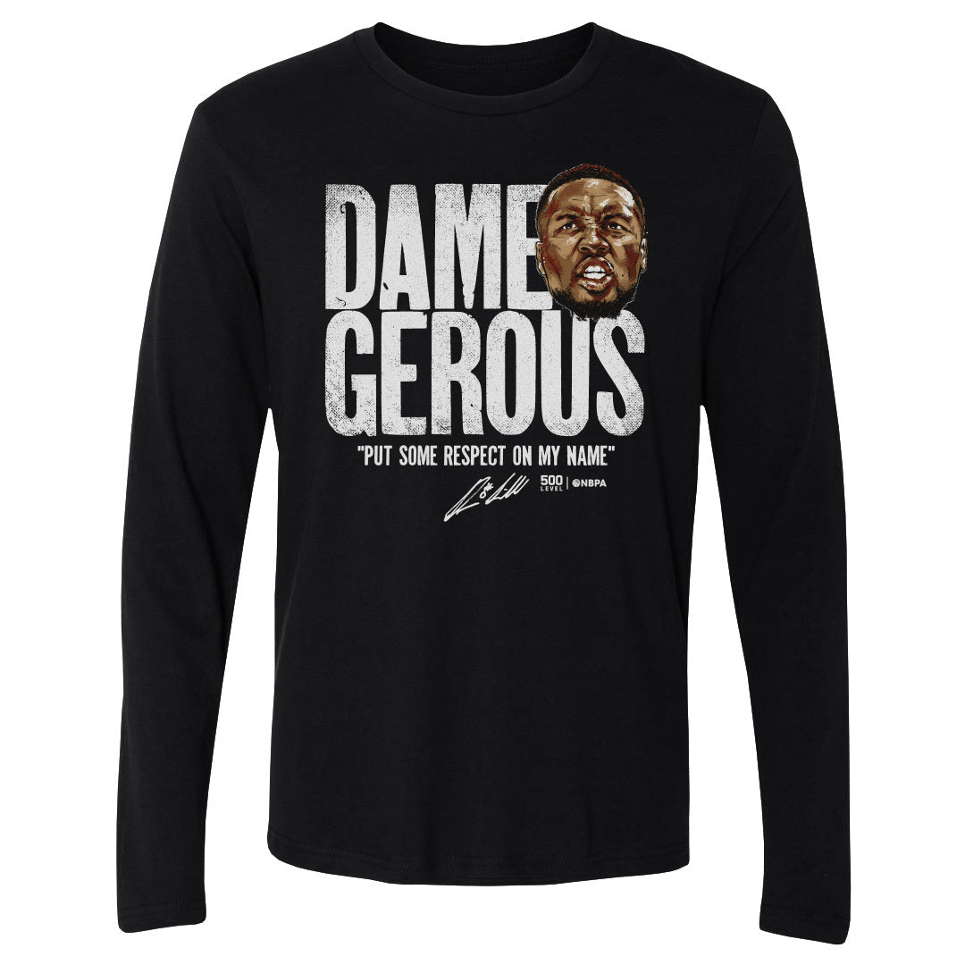Damian Lillard Men's Long Sleeve T-Shirt | 500 LEVEL
