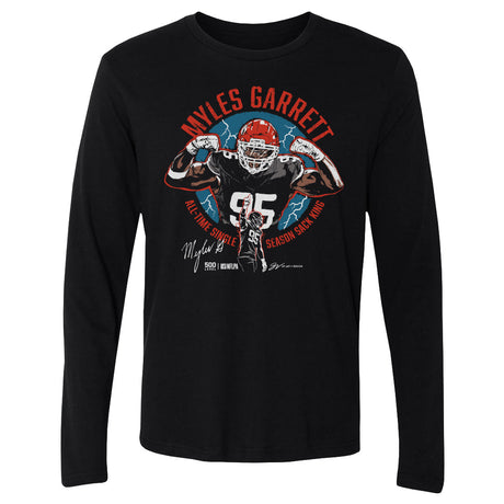 Myles Garrett Men's Long Sleeve T-Shirt | 500 LEVEL