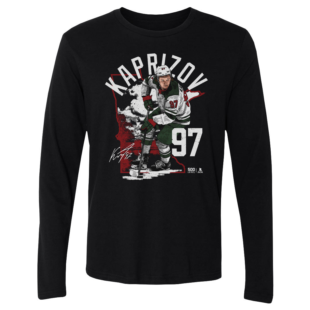 Kirill Kaprizov Men's Long Sleeve T-Shirt | 500 LEVEL