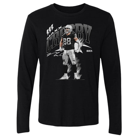 Maxx Crosby Men's Long Sleeve T-Shirt | 500 LEVEL