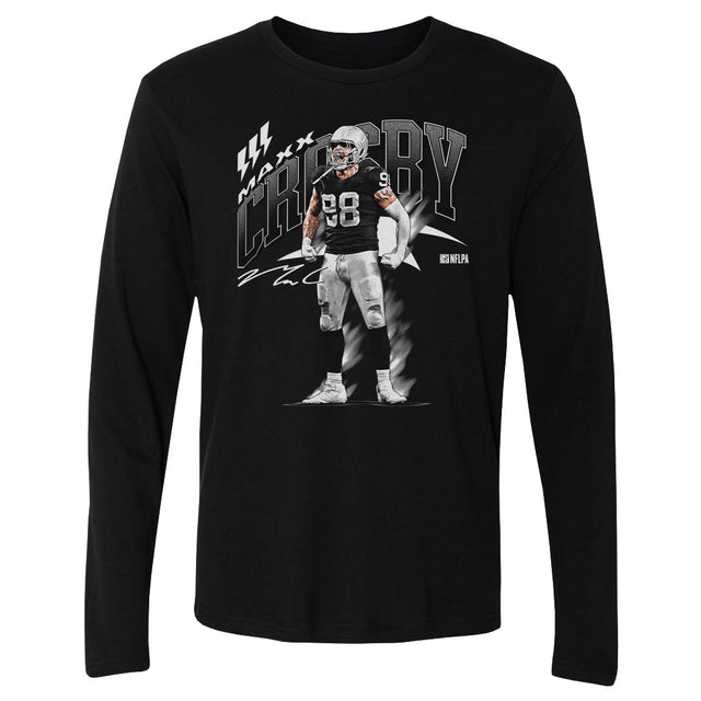 Maxx Crosby Men's Long Sleeve T-Shirt | 500 LEVEL