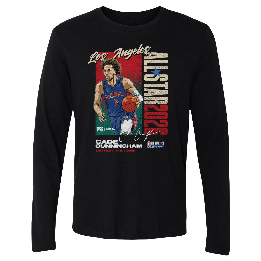 Cade Cunningham Men's Long Sleeve T-Shirt | 500 LEVEL