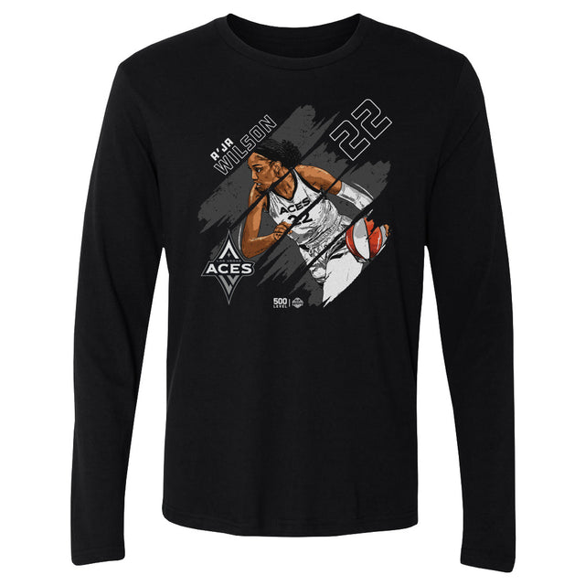 A'ja Wilson Men's Long Sleeve T-Shirt | 500 LEVEL