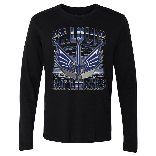 St. Louis Battlehawks Men's Long Sleeve T-Shirt | 500 LEVEL