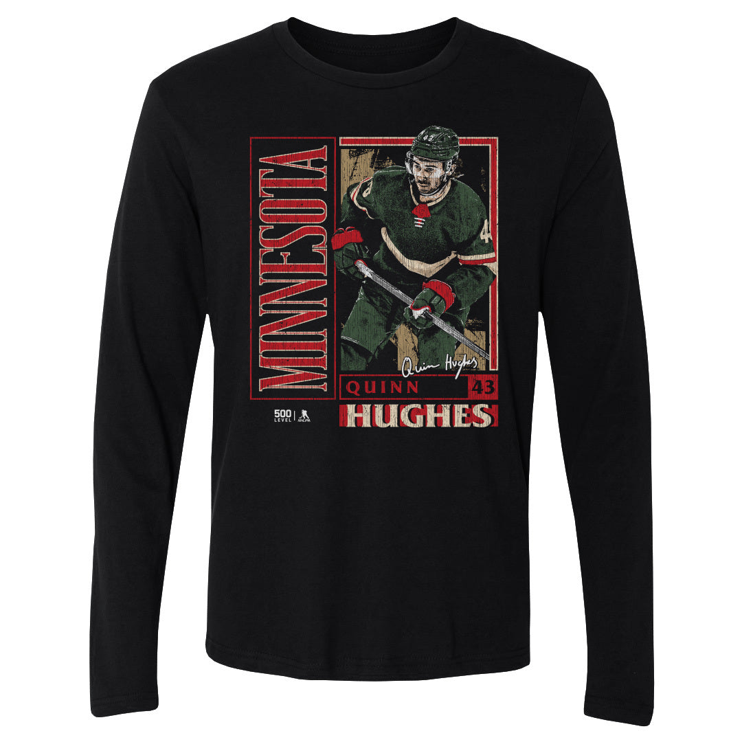 Quinn Hughes Men's Long Sleeve T-Shirt | 500 LEVEL