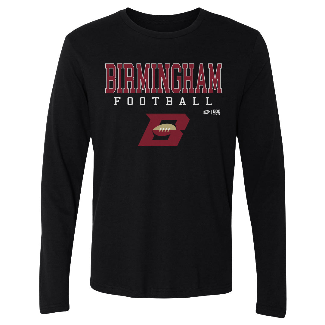 Birmingham Stallions Men's Long Sleeve T-Shirt | 500 LEVEL