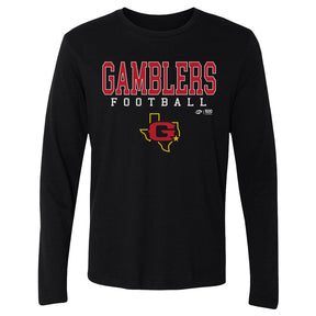 Houston Gamblers Men's Long Sleeve T-Shirt | 500 LEVEL