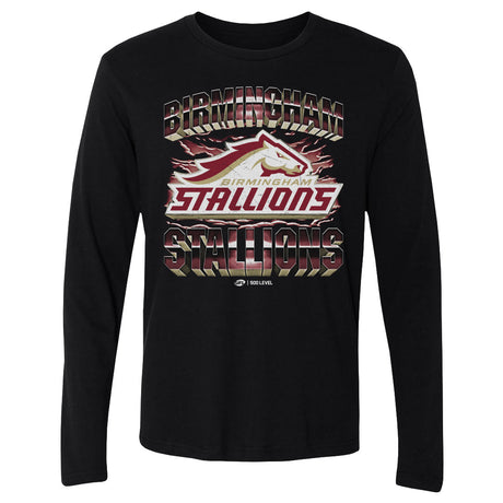 Birmingham Stallions Men's Long Sleeve T-Shirt | 500 LEVEL