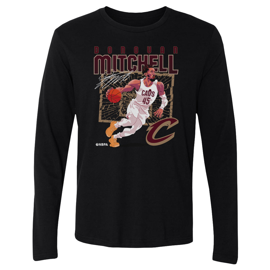 Donovan Mitchell Men's Long Sleeve T-Shirt | 500 LEVEL