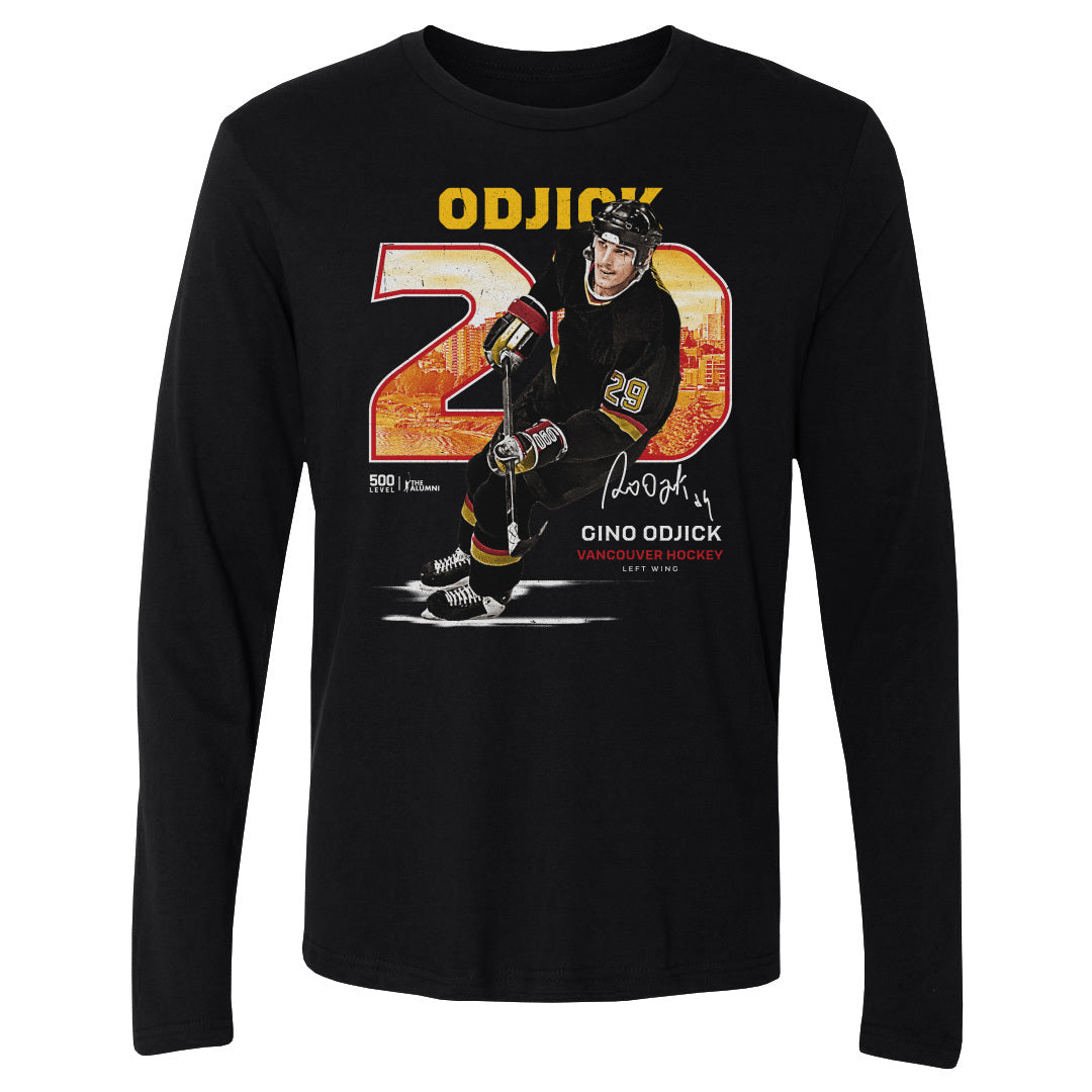 Gino Odjick Men's Long Sleeve T-Shirt | 500 LEVEL