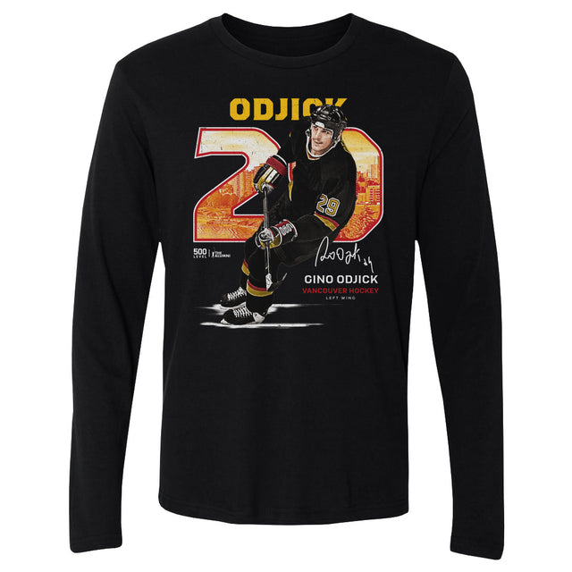 Gino Odjick Men's Long Sleeve T-Shirt | 500 LEVEL