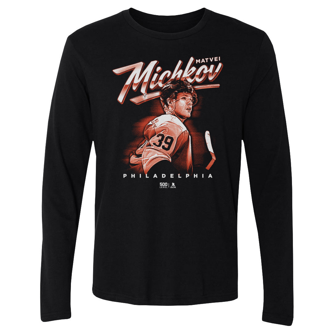 Matvei Michkov Men's Long Sleeve T-Shirt | 500 LEVEL