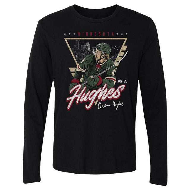 Quinn Hughes Men's Long Sleeve T-Shirt | 500 LEVEL