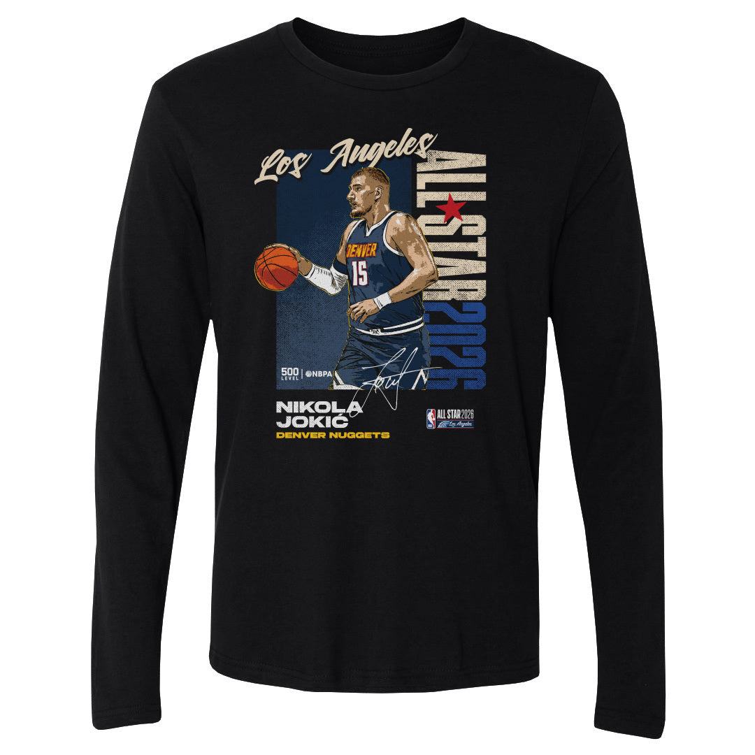 Nikola Jokic Men's Long Sleeve T-Shirt | 500 LEVEL