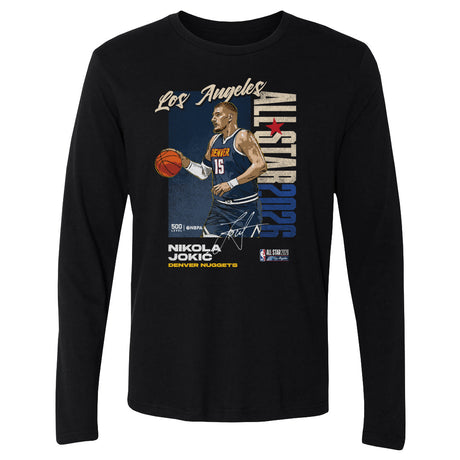 Nikola Jokic Men's Long Sleeve T-Shirt | 500 LEVEL