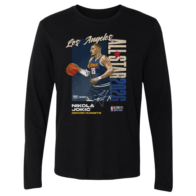 Nikola Jokic Men's Long Sleeve T-Shirt | 500 LEVEL