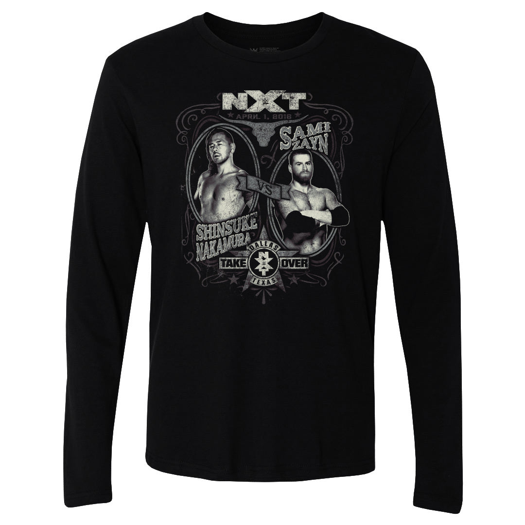 NXT Take Over Men's Long Sleeve T-Shirt | 500 LEVEL