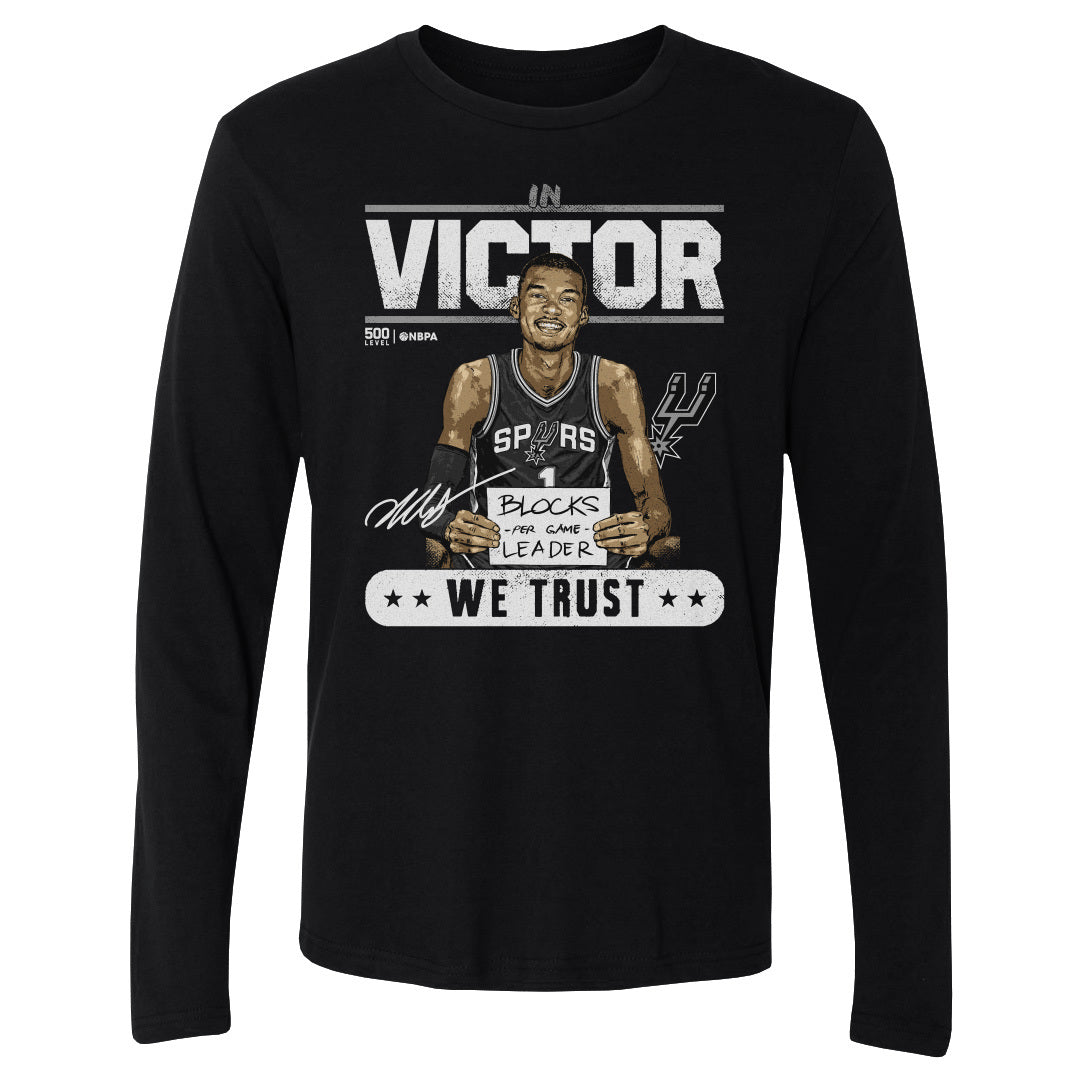 Victor Wembanyama Men's Long Sleeve T-Shirt | 500 LEVEL