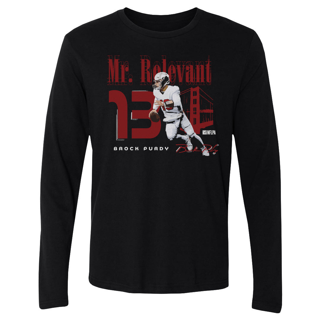 Brock Purdy Men's Long Sleeve T-Shirt | 500 LEVEL