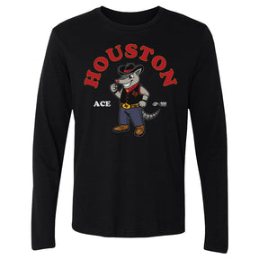 Houston Gamblers Men's Long Sleeve T-Shirt | 500 LEVEL