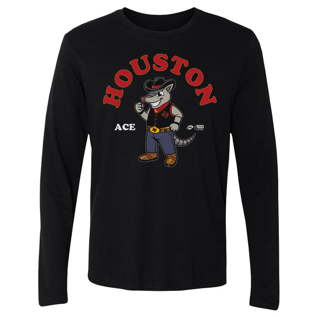 Houston Gamblers Men's Long Sleeve T-Shirt | 500 LEVEL