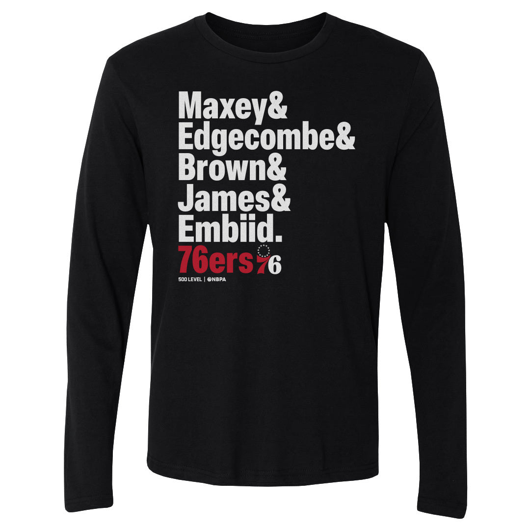 Philadelphia 76ers Men's Long Sleeve T-Shirt | 500 LEVEL