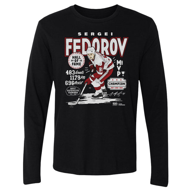 Sergei Fedorov Men's Long Sleeve T-Shirt | 500 LEVEL