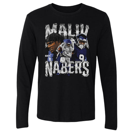 Malik Nabers Men's Long Sleeve T-Shirt | 500 LEVEL