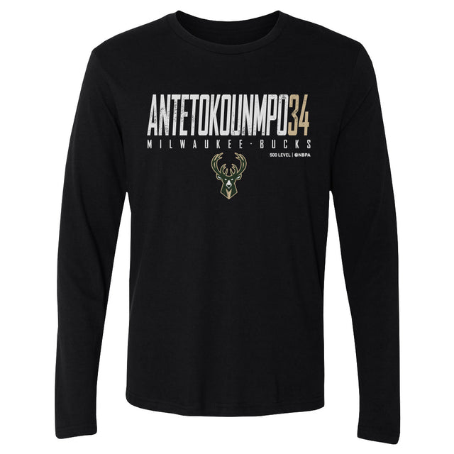 Giannis Antetokounmpo Men's Long Sleeve T-Shirt | 500 LEVEL