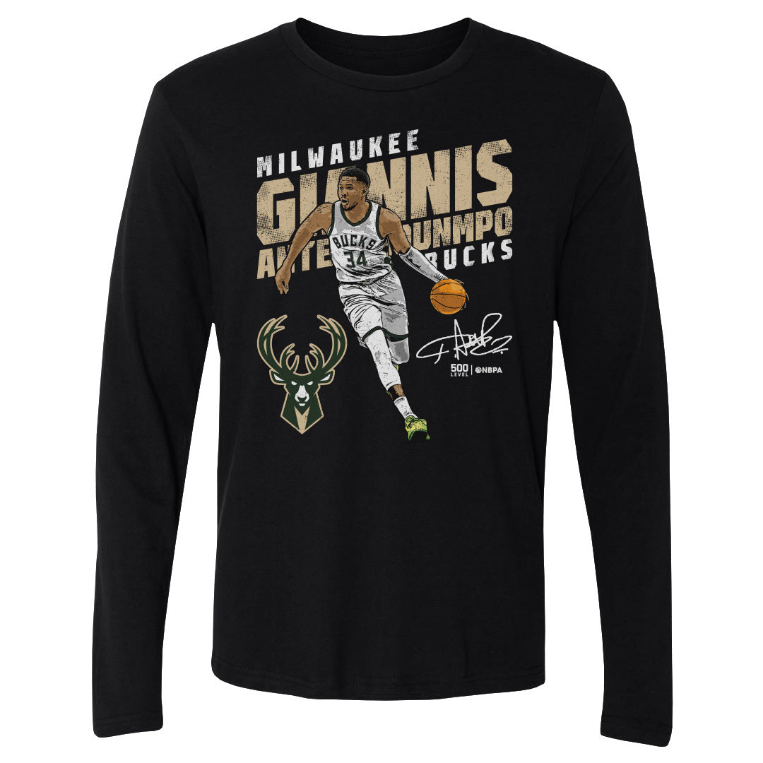 Giannis Antetokounmpo Men's Long Sleeve T-Shirt | 500 LEVEL