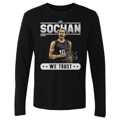 Jeremy Sochan Men's Long Sleeve T-Shirt | 500 LEVEL
