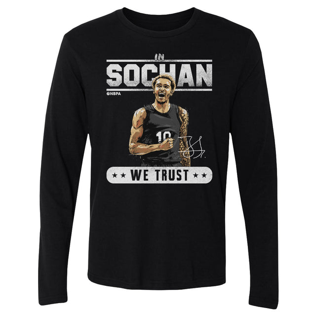 Jeremy Sochan Men's Long Sleeve T-Shirt | 500 LEVEL