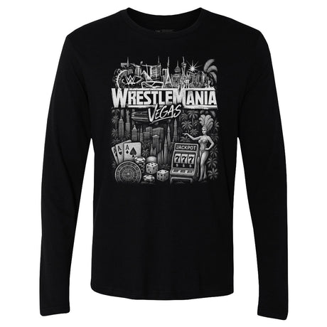 WrestleMania Men's Long Sleeve T-Shirt | 500 LEVEL
