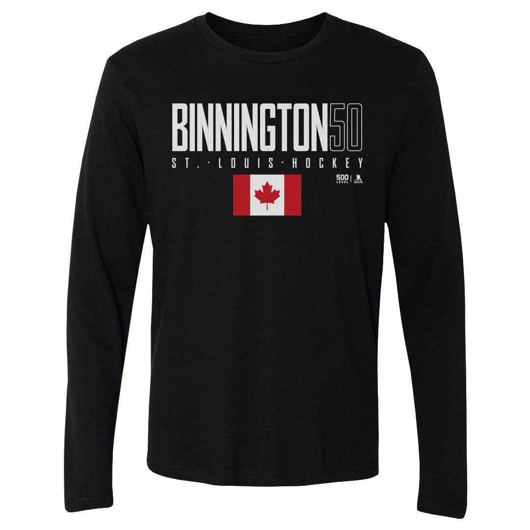 Jordan Binnington Men's Long Sleeve T-Shirt | 500 LEVEL