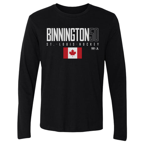 Jordan Binnington Men's Long Sleeve T-Shirt | 500 LEVEL