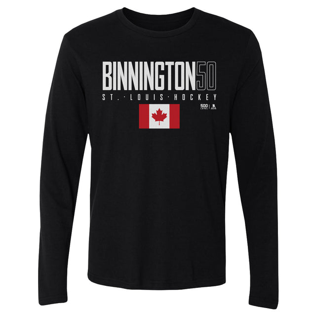 Jordan Binnington Men's Long Sleeve T-Shirt | 500 LEVEL